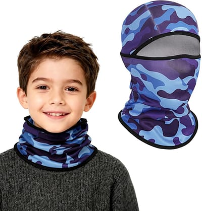 Thermische Fleece Balaclava voor Kinderen, Multifunctionele Winddichte Gezichtsbedekking, Ski Masker en Nekwarmer voor 4-8 Jaar, Ideaal voor Buitenactiviteiten en Koude Weer