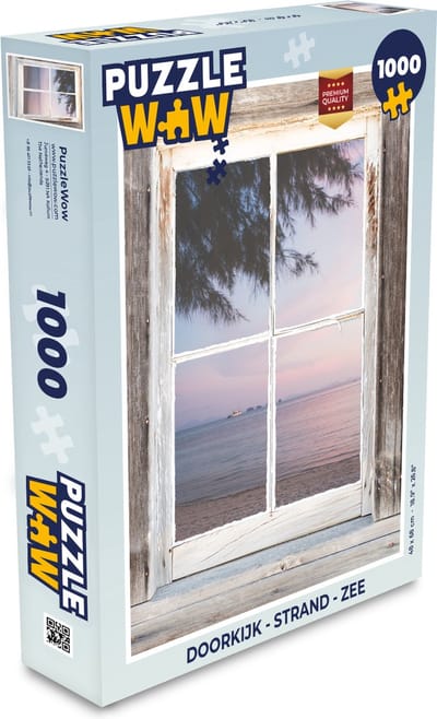 Puzzel Doorkijk - Strand - Zee - Legpuzzel - Puzzel 1000 stukjes volwassenen