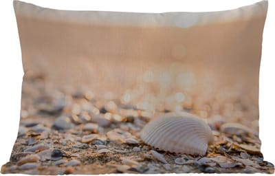 Buitenkussens - Tuin - Schelpen - Wit - Strand - Zomer - 50x30 cm