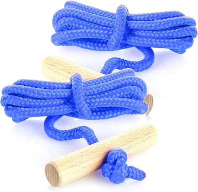 Premium Sledetouw met Houten Handvat - Sterke Treklijn voor Sleeën en Rodelaccessoires