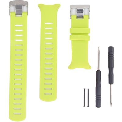 Bracelet de remplacement pour Suunto D4 D4i Novo Réglable Silicone Souple Fermoir en Acier Inoxydable vert