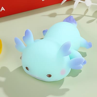 Ontspannende Schattige Axolotl Knijp Stressverlichter Rekbaar Ontwerp Cartoon Vis Squishy Fidget Meerdere Kleuren Langzame Terugslag Voor Volwassene