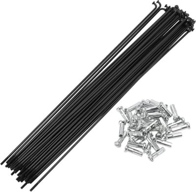 Universele Fietsspaken Zwart Koolstofstaal 14G 210mm Lengte 36 Stuks