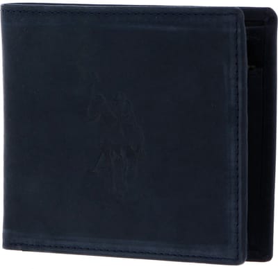 U.S. POLO ASSN. Portemonnee Rock Springs Horizontal Wallet Blue Blauw
