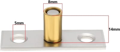 Dailygoods- Schuifdeur Gids 8x14mm - Roestvrij Staal - Geschikt voor Houten/Glazen Deuren - Eenvoudig te Installeren - Verbetert Veiligheid - Corrosiebestendig - Deurgids