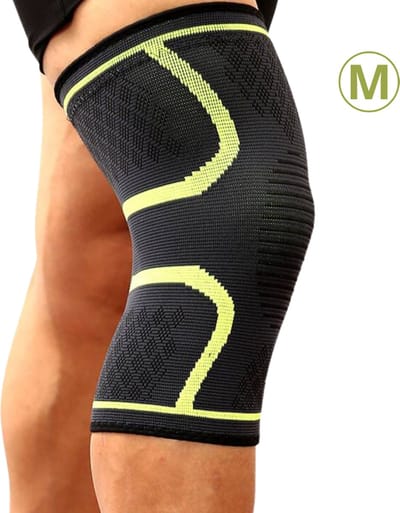 Nivard Sportbrace Knie - Kniebrace - Knee Sleeves Powerlifting - Knee Support - Compressie Knie Brace - Knee Wraps - Dames - Heren - Groen - Maat M