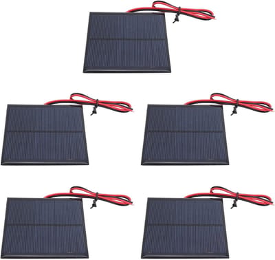 Mini Zonnepaneel - Zonne-energiebord - Educatieve Projecten - Prestaties bij weinig licht - 90 x 80 mm - Zwart