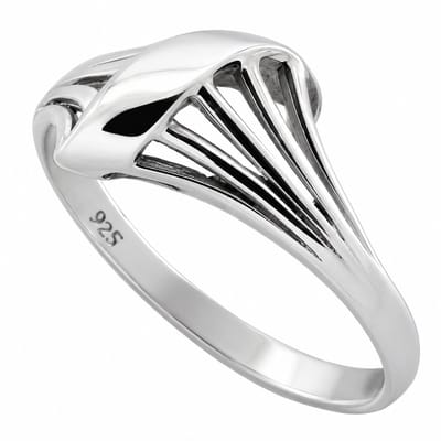 Damesring Zilver 925 – Opengewerkte Ring – Sterling Zilveren Ring voor Dames – Elegant Design