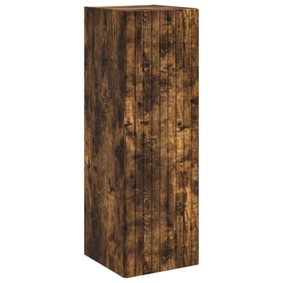 vidaXL - Wandgemonteerde - Badkamerkast - Gerookt - eiken - 33 - x - 34,5 - x - 100 - cm