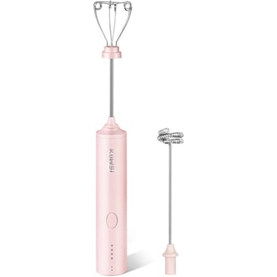 Huishoudelijke Draadloze Elektrische Voedselmixer 4 Snelheden Instelbaar Deeg Handmixer Eierklopper roze