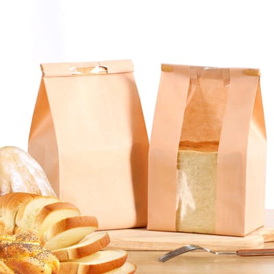 Cosensi - Dailygoods - Dailygoody - Papieren zakken - Kraftpapier zakjes - Elegant ontwerp - Bruin - Cadeauzakken - Geschikt voor feestjes - 10 stuks