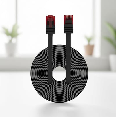 Maison Elara Platte Ethernet-LAN-kabel 10 meter - Flexibele netwerkkabel voor Gigabit verbindingen
