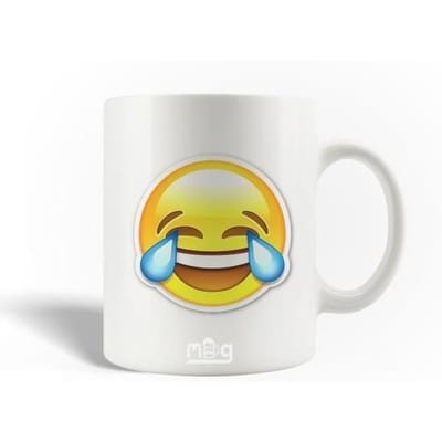 Mug en Céramique Image de Emoji Rire