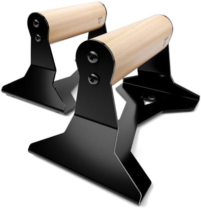 PULLUP & DIP Steel - Push-up Handvatten - Staal & Beukenhout - Ergonomische Grip - Inclusief 37 Oefeningen eBook