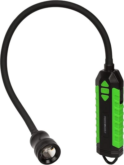 Oplaadbare LED Werklamp 300 Lumen met Flexibele Zwanenhals, Magneetvoet en Zoomfunctie