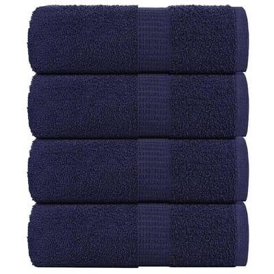 vidaXL - Washandjes - FROGN - 4 - st - 30x30 - cm - 360 - g/m² - marineblauw