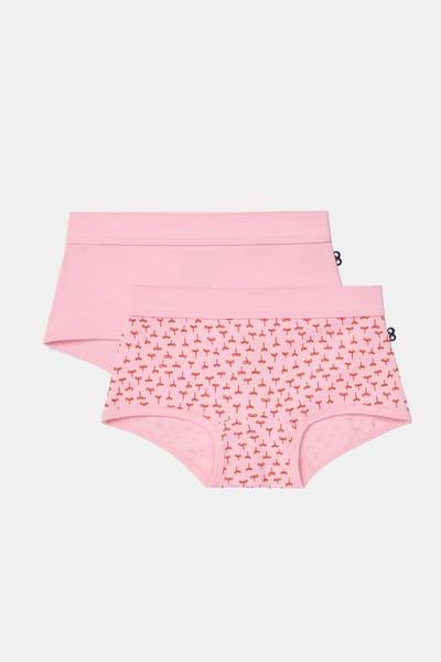 Woody Meisjes boxer roze + plantjes prin - maat 164/14J