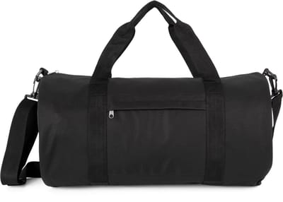 Kimood Gerecycleerde buisvormige tas met zak op de voorkant KI0655 - Black - One size