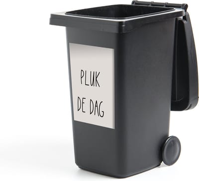 Container sticker Tekst - Quotes - Carpe Diem - Pluk de dag - 40x60 cm - Kliko sticker