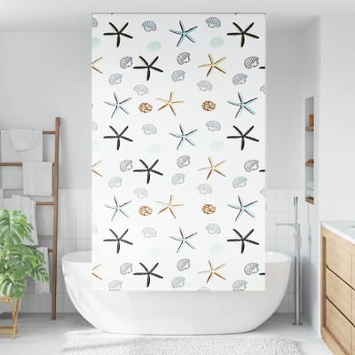 vidaXL - Doucherolgordijn - 130x240 - cm - stofbreedte - 126 - cm