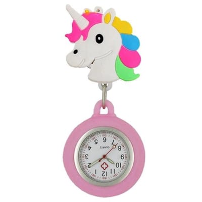 Fako® - Verpleegstershorloge - Zusterhorloge - Verpleegster Horloge - 3D Roller - Eenhoorn
