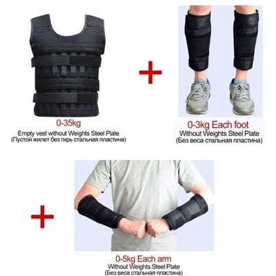 Verstelbaar 15-35Kg Gewichtsvest voor Bokstraining Gym Fitness Hardlopen Workout Zand Kleding Apparatuur