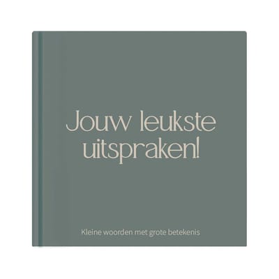 Writemoments Uitsprakenboekje kinderen - Jouw leukste uitspraken - Eerste woordjes