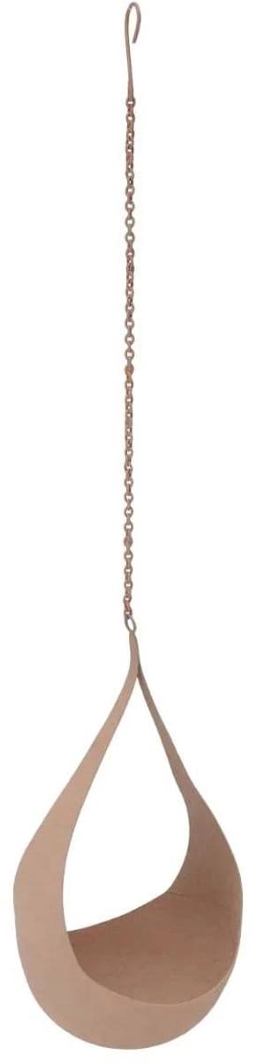 Hangende deco drup roze 14 x 26 cm Large om op te hangen ter decoratie voor kaars / plant of vogelvoer voor binnen en binnen!