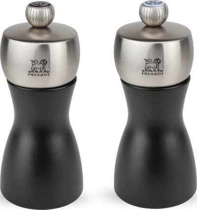Peugeot Fidji Peper- En Zoutmolen 12 cm - Mat Zwart - Hout