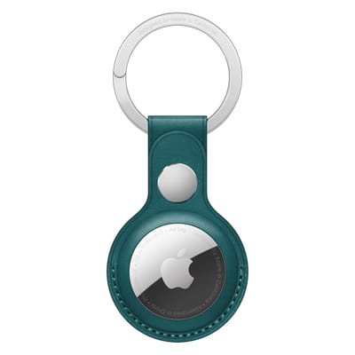 Apple Leather Key Ring voor de Apple AirTag - Forest Green