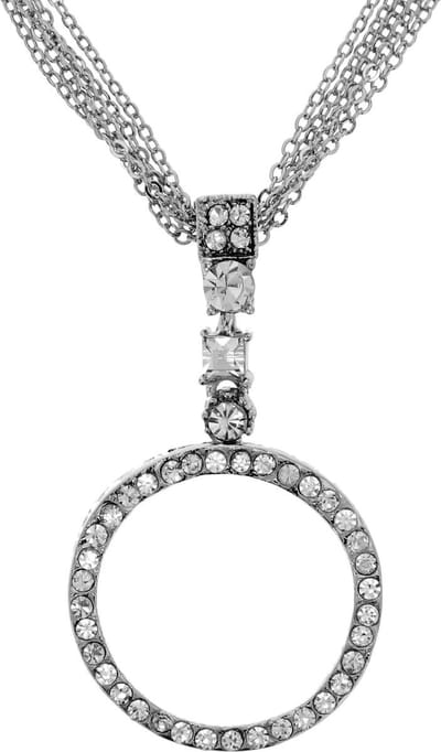 Behave Dames Ketting - Zilverkleur met Ronde Hanger - 40 cm + 4,5 cm Verlengketting