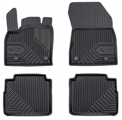 Frogum No.77 - Automatten set - Geschikt voor Nissan X-Trail IV vanaf 2021 - E-Power uitvoering - TPE Rubber - 4-delig - Zwart