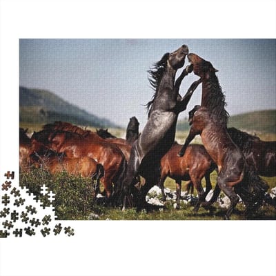 Wildlife Puzzel - Legpuzzel Dieren - Ontspanning Thuis - Unieke Vorm Puzzelstukjes - 52 x 38 cm - Meerdere kleuren