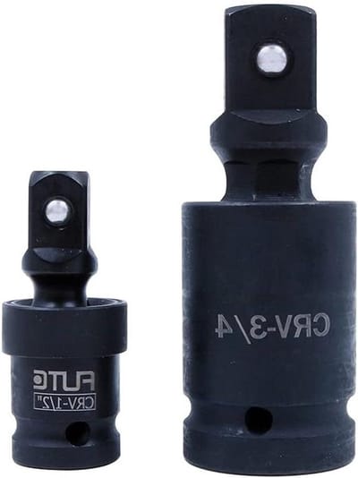 MK Stoer -Impact Kruiskoppeling Socket Swivel Adapter - Professionele Slagschroevendraaiers - 1/2 inch 3/4 inch - Premium - Geschikt voor Merk - Zwart Rood Zilver - Speciale Afmetingen - Aluminium materiaal - Accessoire.