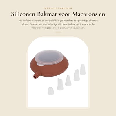 Dailygoods- Siliconen Bakmat Antislip - Schokbestendig - Warmte-isolerend - Food Grade - Temperatuurbereik 40~230℃ - Eenvoudig in gebruik