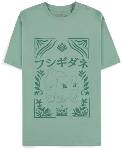 Pokémon - Bulbasaur Heren Tshirt - S - Groen