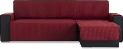 Belmarti Geo Quilt chaise-longue bankbeschermer rechts - 240 cm - Rood