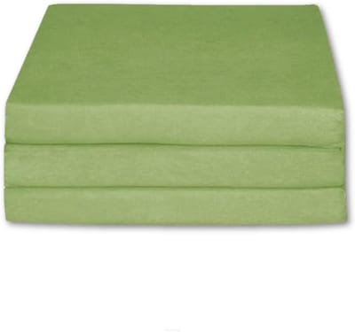 Opvouwbare Gastenmatras 1-Persoons - Comfortabel Slaapmatras voor Logeerpartijen en Camping - Lichtgroen
