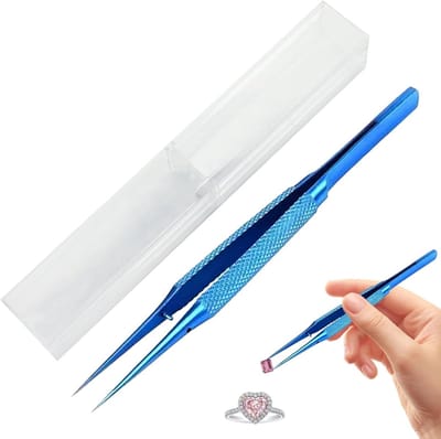 Precisie Pincet - Fijne Tang - Kleine Onderdelen Hanteren - Antimagnetische Legering - 14 cm - Zilver