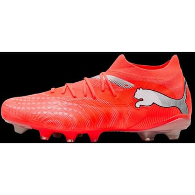 PUMA FUTURE 9 MATCH FG/AG Unisex Sportschoenen - Glowing Red-PUMA White-PUMA Black-PUMA Silver