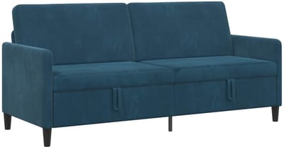 vidaXL - Sofa - met - Opbergruimte - Blauw - 192 - x - 78 - x - 87 - cm - Polyester