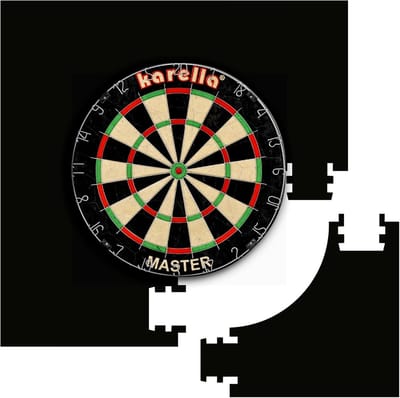 Zwarte Vierkante Dartbord Opvangring voor Steeldart - Wandbescherming en Pijlenopvang