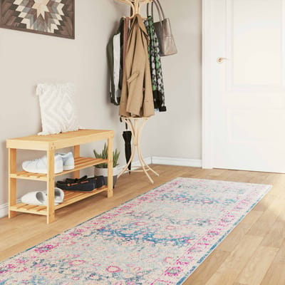 vidaXL - Vloerkleed - wasbaar - 80x300 - cm - meerkleurig