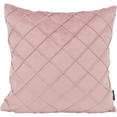 NOVÉE Velvet cross lichtroze kussenhoes | 45x45 cm | velvet/polyester