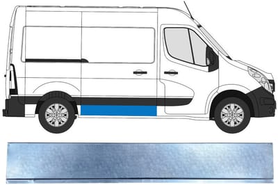Interne reparatie achterste deuren voor Renault Master 2010- / Rechts