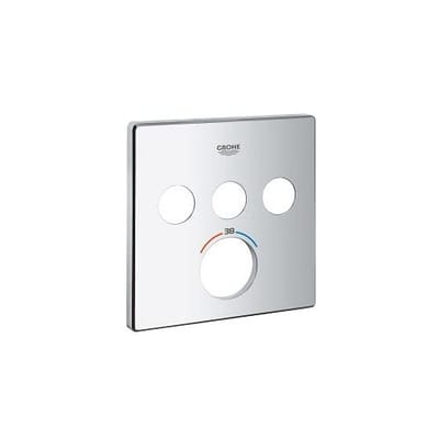 GROHE Rozet 49042 voor SmartControl UP-THM eckig met 3 ASV chroom, 49042000