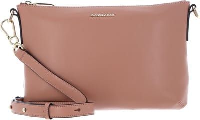 MANDARINA DUCK Leren Schoudertas Luna Pochette Desert Sand Oud roze