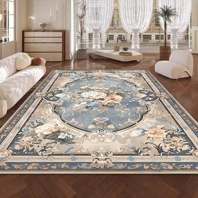 Europese Bloemendesign Decoratie Huis Woonkamer Vloerkleed Antislip Meisjeskamer Decor Slaapkamer Tapijt Zacht Sofa Tafelmat Makkelijk Schoonmaken 80*120cm