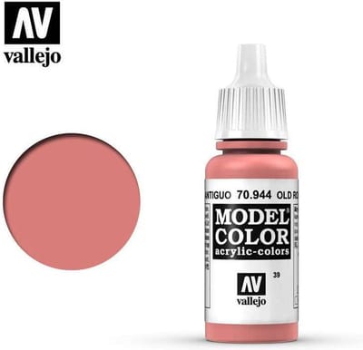Vallejo Hobbyverf Acrylverf - 70944 Model Color Old Rose - Acryl Verf flesje - 17 ml