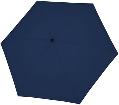 doppler Paraplu Fiber Micro Flat Uni Navy Donkerblauw